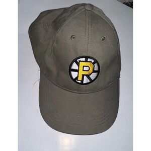 Providence Bruins Hockey Hat Cap Adult Olive Green‎ Adjustable Strapback
